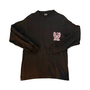 Gazy Black Bike Week Ocean City MD 2009 Long Sleeve T-Shirt Womens Size L